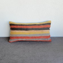 El Dokuma Kilim Kırlent Kılıfı 30X60 cm