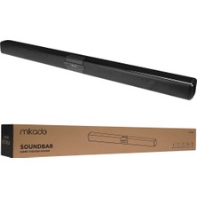 Siyah 10WX2 12V/1.5A Bt USB Aux Tf Kartlı Ev Sinema Soundbar Hoparlör MD-SB101 (4835)