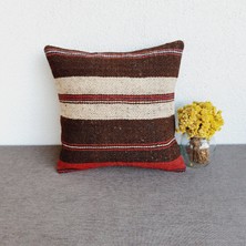 El Dokuma Kilim Kırlent Kılıfı 40X40 cm