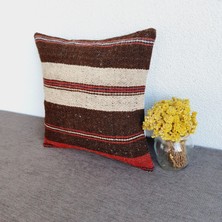 El Dokuma Kilim Kırlent Kılıfı 40X40 cm