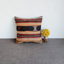 El Dokuma Kilim Kırlent Kılıfı 40X40 cm