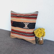 El Dokuma Kilim Kırlent Kılıfı 40X40 cm