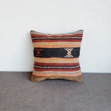 El Dokuma Kilim Kırlent Kılıfı 40X40 cm