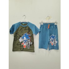 2025 Yaz Yeni Sezon Sonic  Alt Üst Takım 1 Takım 2 Parça Baskılı  Penye  Takım