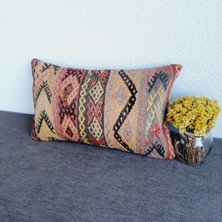 El Dokuma Kilim Kırlent Kılıfı 30X50 cm