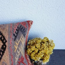 El Dokuma Kilim Kırlent Kılıfı 30X50 cm