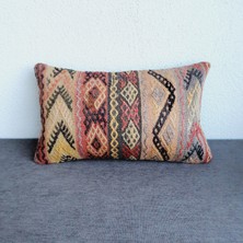 El Dokuma Kilim Kırlent Kılıfı 30X50 cm
