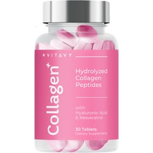 Vitavy Collagen & Hyaluronic Acid & Resveratrol 1x30 Tablet 2'li Set