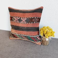 El Dokuma Kilim Kırlent Kılıfı 40X40 cm