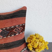 El Dokuma Kilim Kırlent Kılıfı 40X40 cm
