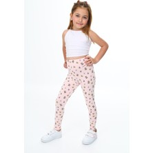 Toontoy Kız Çocuk Baskılı Tayt