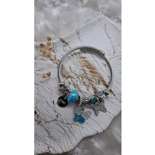 Serenity Kadın Kelebek Figürlü Charm Çelik Bileklik