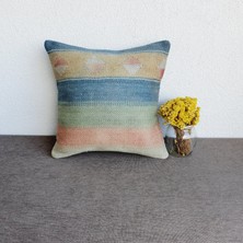 El Dokuma Kilim Kırlent Kılıfı 40X40 cm