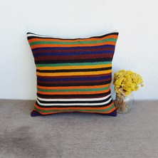El Dokuma Kilim Kırlent Kılıfı 40X40 cm