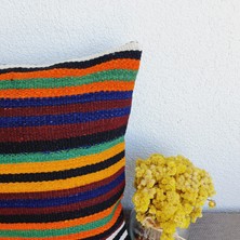El Dokuma Kilim Kırlent Kılıfı 40X40 cm