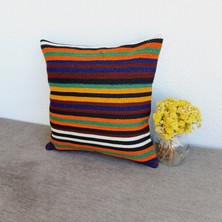 El Dokuma Kilim Kırlent Kılıfı 40X40 cm