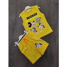 2025 Yaz Yeni Sezon Alt Üst 1 Takım 2 Parça Baskılı  Penye Atlet Takım