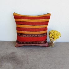 El Dokuma Kilim Kırlent Kılıfı 40X40 cm