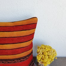 El Dokuma Kilim Kırlent Kılıfı 40X40 cm