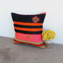 El Dokuma Kilim Kırlent Kılıfı 40X40 cm
