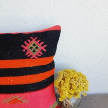 El Dokuma Kilim Kırlent Kılıfı 40X40 cm