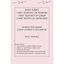 Çift Kişilik Ranforce Nevresim Takımı %100 Pamuklu Zarafet
