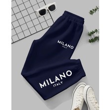 Kids Face Özel Tasarım Milano Italy Baskılı Ter Tumayan Yazlık Kız Çocuk Jogger Eşofman Altı