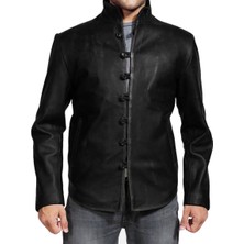 Nyc Giyim Tekstil Prof Model Rönesans Zamanı Uzun Ceket Eskitmeli Askılı Düğme Kapamalı