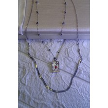 Çelik Kalp Tarot Kolye