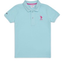 U.S. Polo Assn. Mavi Erkek Çocuk Polo Yaka T-Shirt