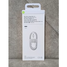 Orjinal Apple iPhone 15 / 15 Plus / 15 Pro / 15 Pro Max Uyumlu Hasır Örgü Type-C Hızlı Şarj Kablosu 60W
