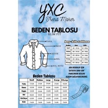 Erkek Mint Slim Fit Dar Kalıp Pamuklu Kot Gömlek
