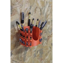 3D Printer Sepeti 32'li Hex Bits Tutucu ve Matkap Askısı