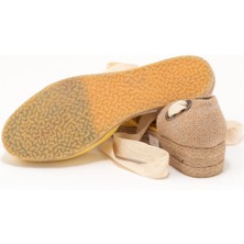 Star Tombis Elişi Hasır Jüt Bileğe Bağlı Ipli Günlük Kadın Espadril Handmade