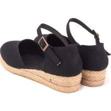 Star Tombis Elişi Hasır 3cm Topuklu Bantlı Günlük Kadın Espadril Handmade