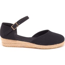 Star Tombis  Elişi Hasır 3cm Topuklu Bantlı Günlük Kadın Espadril Handmade