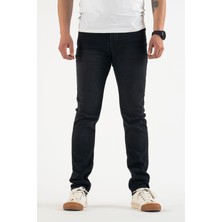 Erkek Füme Slim Fit Dar Kesim Pamuklu Esnek Jean Kot Denim Pantolon