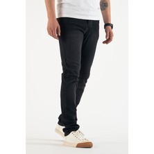 Erkek Füme Slim Fit Dar Kesim Pamuklu Esnek Jean Kot Denim Pantolon