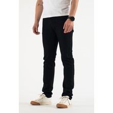 Erkek Füme Slim Fit Dar Kesim Pamuklu Esnek Jean Kot Denim Pantolon