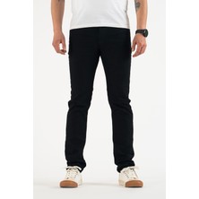 Erkek Füme Slim Fit Dar Kesim Pamuklu Esnek Jean Kot Denim Pantolon