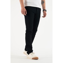 Erkek Füme Slim Fit Dar Kesim Pamuklu Esnek Jean Kot Denim Pantolon