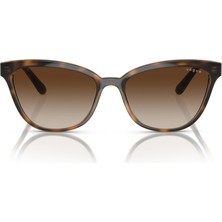 Vogue OVO5496Sİ-W65613 Kadın Güneş Gözlüğü Leopar Kahverengi Kemik Çerçeve Cat Eye Kahve Cam