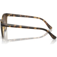 Vogue OVO5496Sİ-W65613 Kadın Güneş Gözlüğü Leopar Kahverengi Kemik Çerçeve Cat Eye Kahve Cam