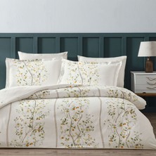 Linens Kamquat Pamuk Saten Çift Kişilik Nevresim Takımı Turuncu