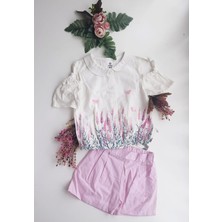 Bebico Kids Kız Çocuk Takım, Lavender Şortlu Takım