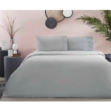 Taç Ranforce Basic Queen Size Nevresim Takımı Antrasit