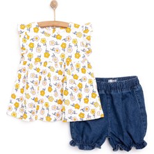 Hellobaby Flowers Kız Tshirt-Şort Kız Bebek