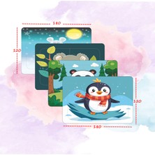 Ahşaptan Düşler 4 Adet 16 Parça Eğlenceli Hayvan Temalı Ahşap Puzzle