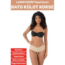 Iz Iç Göstermez Kaymaz  Toparlayıcı Vücut Şekillendirici Lazer Kesim Bato Külot Korse