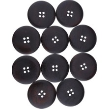 F Fityle 10X 4 Delikli Ahşap Düğmeler Yedek Düğmeleri Giyim, El Sanatları, Dıy Için 50MM (Yurt Dışından)
